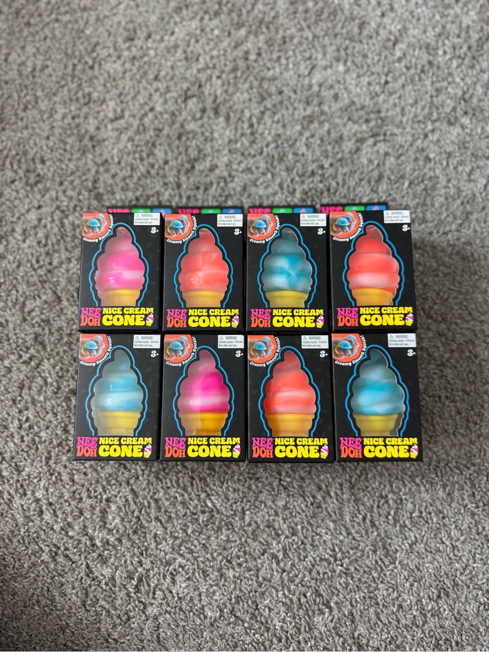 NeeDoh Nice Cream Cone Bundle Of 8